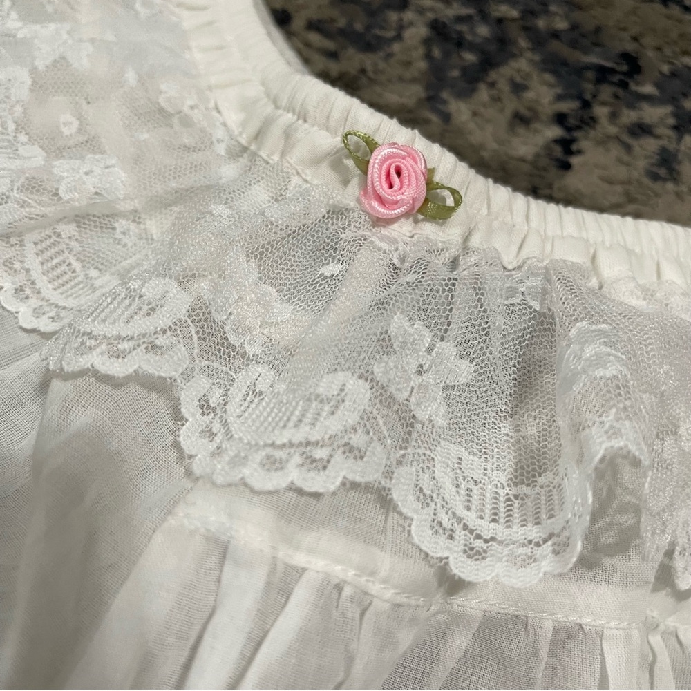 Vanessa Mooney White Cotton Bloomer Size S - Picture 6 of 10